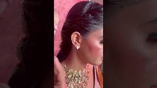 Wearing heavy earrings on Non Pierced Ears ✅ makeuphacks jewellery jewelleryhacks makeuptips [upl. by Brion505]