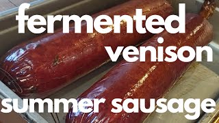 Venison Summer Sausage WIth Jalapenos And Cheddar  Gourmet Woodsman [upl. by Yelbmik]