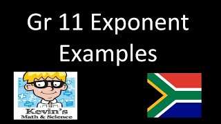 Exponents grade 11 examples [upl. by Ylrebmik]