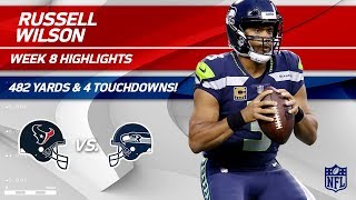 Russell Wilsons Unbelievable 482 Total Yards amp 4 TDs  Texans vs Seahawks  Wk 8 Player Highlights [upl. by Bigot522]