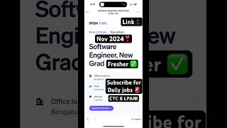 Stripe Fresher Software Engineer ✅ [upl. by Ahsietal]