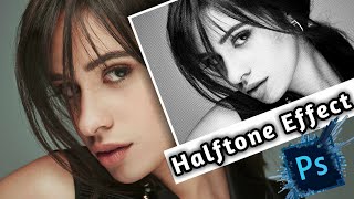 How to Add Halftone Effects on Portraits  Adobe Photoshop Tutorial [upl. by Hyams630]