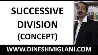 Successive Division Concept amp Tricks by Dinesh Miglani BUYING PENDRIVE COURSE CALL9215514435 [upl. by Otrebogir]