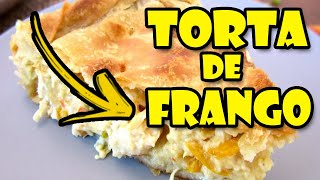 Torta de frango de creme de leite com muito pouco esforço no liquidificador e fácil de fazer [upl. by Yelra]