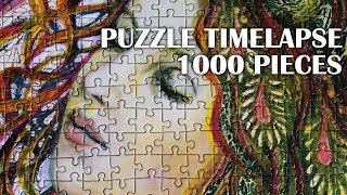 1000 piece puzzle timelapse  Castorland Aphrodites Child by Emily Balivet [upl. by Atsirhc451]