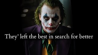 They left the Best in search for Better now let them Search amp Suffer  Joker Speech [upl. by Gaul992]