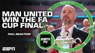 FULL REACTION Manchester United WINS the FA Cup Final 🏆 Erik ten Hags last match with UTD 🤔 [upl. by Dleifrag850]