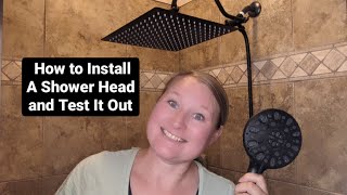 Hibbent Shower Head How To Install and Test It [upl. by Dunlavy]