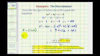 Ex The Discriminant [upl. by Nayb554]