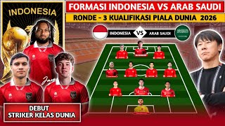 STRIKER EROPA DIPROSES LINE UP KEJUTAN INDONESIA VS ARAB SAUDI ROUND 3 KUALIFIKASI PIALA DUNIA 2026 [upl. by Josee]