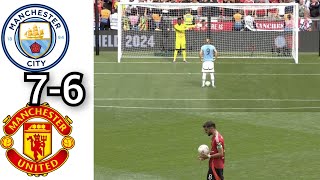 Man City Vs Man United 1176 on penalties  Community Shield [upl. by Bryn]