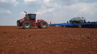 case IH steiger 620 cv plantadeira New holland 61 linhas [upl. by Enyad120]