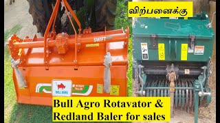 Bull Agro Rotavator amp Redland Baler for sales [upl. by Erdnoed]