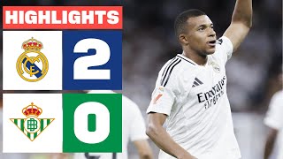 REAL MADRID 2  0 REAL BETIS  RESUMEN LALIGA EA SPORTS [upl. by Eiffe125]