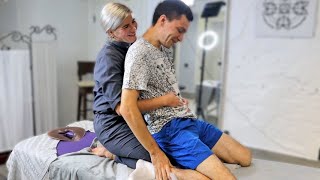 ASMR chiropractic adjustments and healing massage by Elena [upl. by Katie]