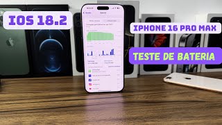 TESTEI A BATERIA DO 16 PRO MAX NO IOS 182 BETA [upl. by Isdnyl]