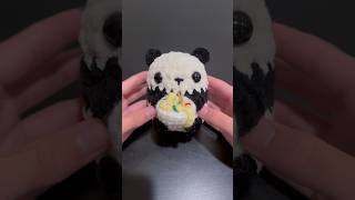 Crochet a Panda with me 🍜crochet amigurumi amigurumilovers crocheting [upl. by Marou]