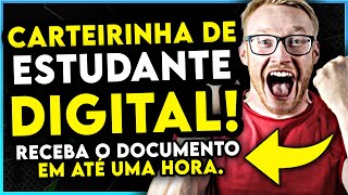 Saiba Como Fazer a CARTEIRINHA DE ESTUDANTE DIGITAL  RECEBA EM 1H a sua CARTEIRA DE ESTUDANTE [upl. by Anuait867]