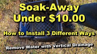 3 Vertical Drains  DIY Remove Lawn Water UNDER 1000 [upl. by Nnylecoj]