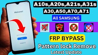 All Samsung A10sA20sA21sA31sA30A50A70A71  FRP Bypass  Google Account Unlock  Remove FRP [upl. by Neural852]