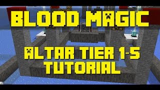 Minecraft Blood Magic Mod  Altar Tier 1  5 Building Tutorial [upl. by Eikcir224]