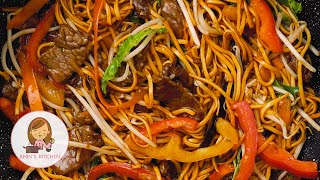 Beef Steak Chow Mein  Beef StirFry Noodle [upl. by Asaret]