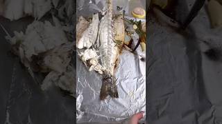 Whole Bronzino shorts fish cooking [upl. by Assetak]