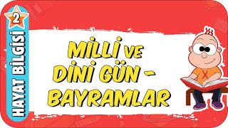 Milli Gün ve Dini Bayramlar 📕 2Sınıf Hayat Bilgisi 2023 [upl. by Ayotnahs]