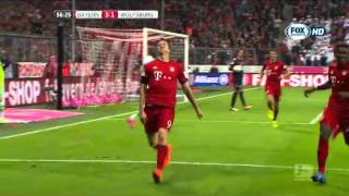 Bundesliga 20152016 Bayern Monaco vs Wolfsburg 51  6 giornata [upl. by Ditzel351]