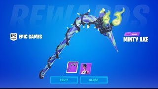 COMMENT OBTENIR DES CODES POUR LA PIOCHE MINTY PIOCHE LA PLUS RARE SUR FORTNITE [upl. by Atikram]