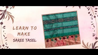 Learn How To Stich A Tassel For Your Saree [upl. by Mano]