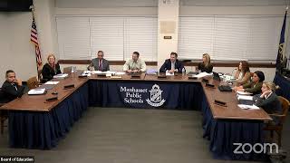 Manhasset Schools Board of Education Meeting 11724 [upl. by Sharai]