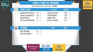 Victorian SubDistrict CA  South East 1st XI  Finals Rd3  Noble Park v Ormond  Day 1 [upl. by Pollyanna307]