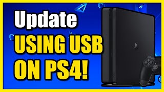 How to Update PS4 System Software using USB Drive Easy Method [upl. by Tabina509]