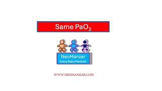 The Same PaO2 on the Blood Gases Neonate [upl. by Midas172]