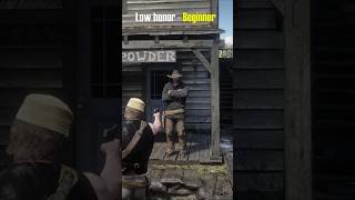 Low Honor  Beginner vs Veteran Gameplay RDR2 [upl. by Rasia]