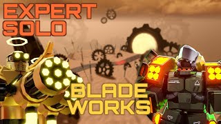 EXPERT MODE SOLO on BLADE WORKS  Tower Defense X  Roblox [upl. by Inad]