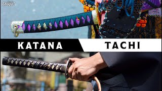 What are the Differences Between Katana amp Tachi About Naginata Tanto Wakizashi ＆ Odachi [upl. by Nutter]