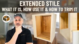 Extended Stile  What It Is Why You Need It amp How to Trim It  RTA Cabinet Options [upl. by Halilahk]