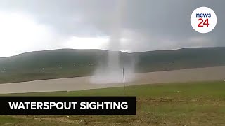 WATCH  Rare waterspout phenomena terrifies villagers in the Eastern Cape [upl. by Nilyac]