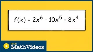 Find the zeros and multiplicity by factoring a polynomial [upl. by Enimsaj]