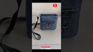 Jeans converted into bags Cutting And Sewing Tutorial Part 116 [upl. by Laeira552]