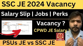 SSC JE 1000 New Vacancy  Salary Slip of Junior Engineer CPWD  Perks  Profile  JE 2024 [upl. by Vasilek]