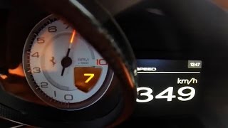 Ferrari F12 Berlinetta Stage 2 Acceleration amp Top Speed Test [upl. by Sadnac]