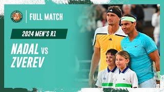 Zverev vs Nadal 2024 Mens round 1 Full Match  RolandGarros [upl. by Oicnerual590]