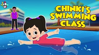 Chinkis Swimming Class  Animated Stories  English Cartoon  Moral Stories  PunToon Kids [upl. by Arihsa]