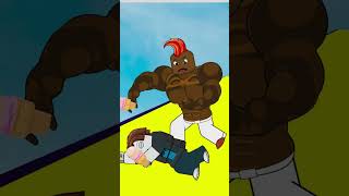 Ice Cream Run Roblox Bacon vs Black Wrestler  Who will win Funny Roblox Game [upl. by Elesig431]