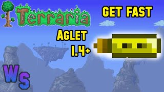 Terraria how to get FAST Aglet on 1449 SEED PC [upl. by Silevi]