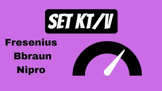 How to Set KTV  OCM data in dialysis machine fresenius  Nipro  Bbraun [upl. by Orsini]