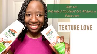 Palmers Coconut Oil Formula Moisture Boost Review  TEXTURE LOVE [upl. by Marchese834]